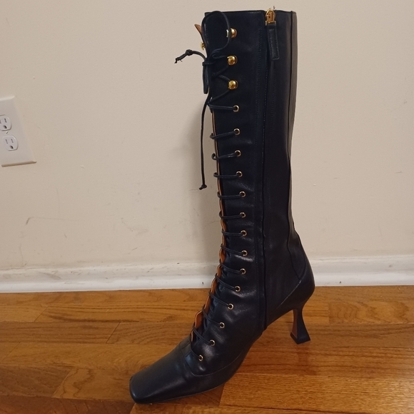 Manu Atelier Lace-up Leather Boots.    Sz 41/9.5 - Picture 2 of 11